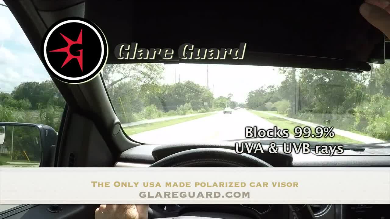Glare Guard Gray Polarized Car Visor Extender 