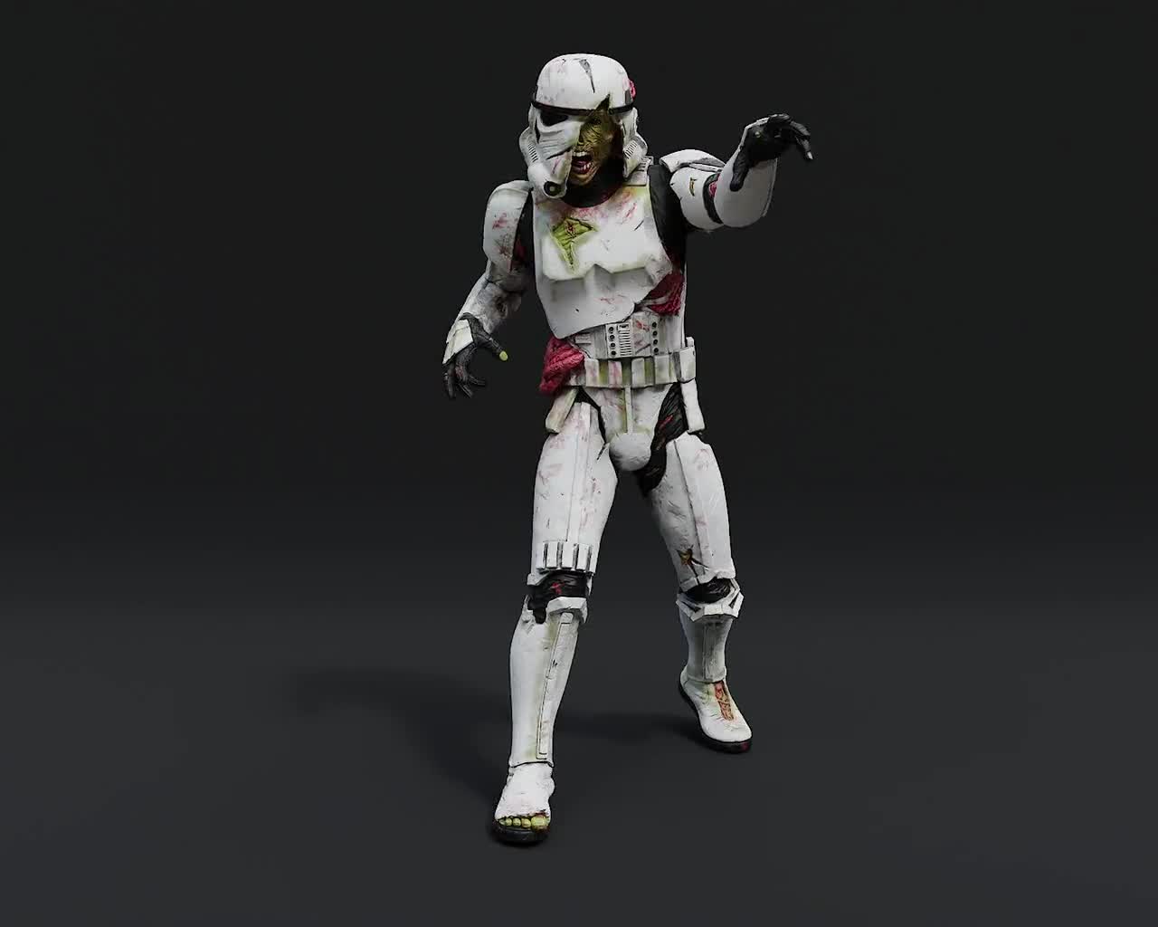 Zombie Stormtrooper Figurine - 3D Print Files - Etsy