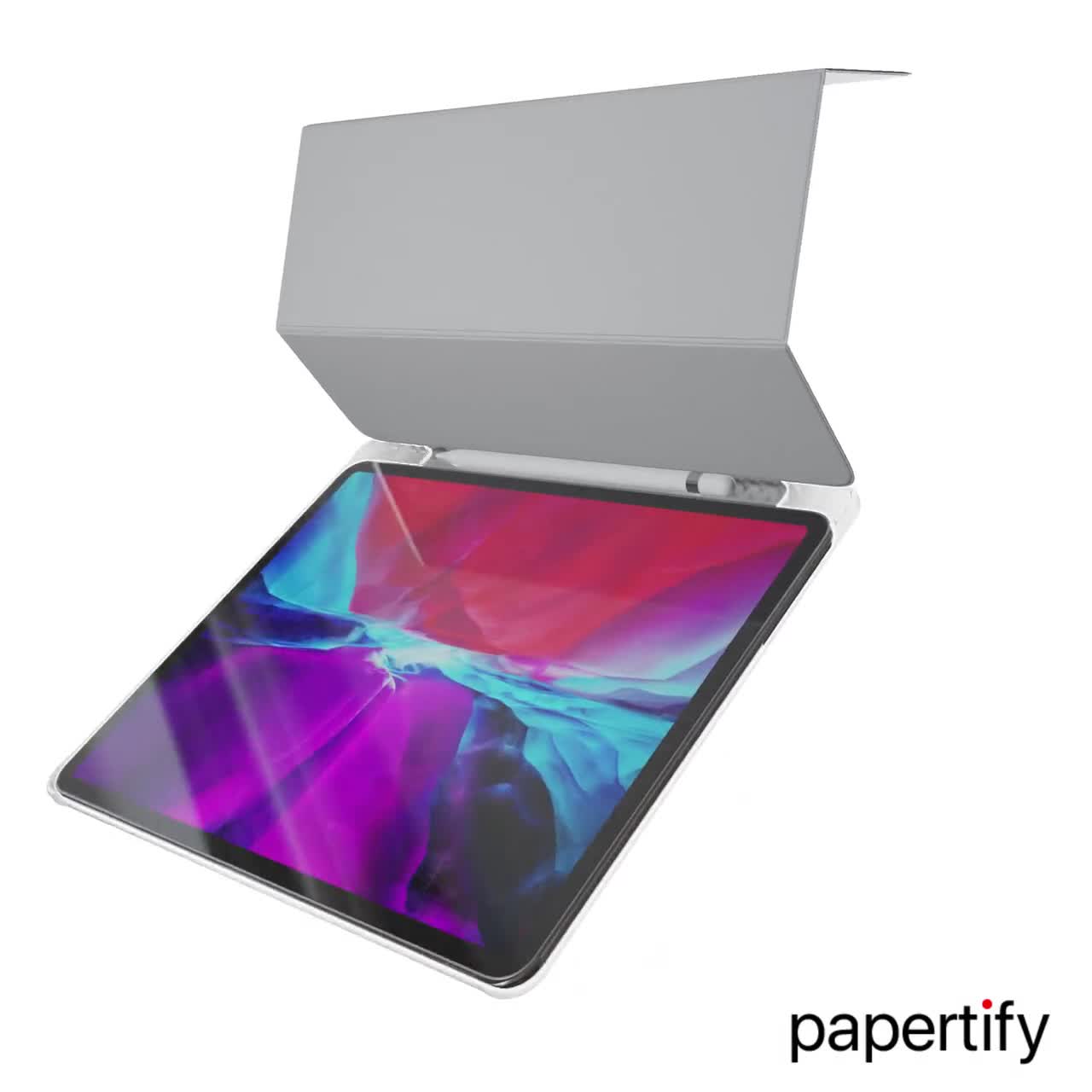 IPad ソフト TPU クリアバック スマートカバー、Apple Pencil ホルダー