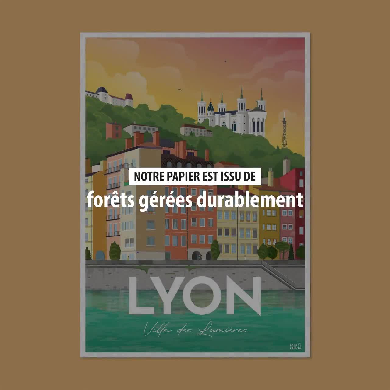 POSTER Illustration LYON “City of Lights”