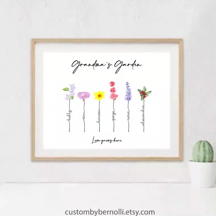 Mom's Garden Custom Art