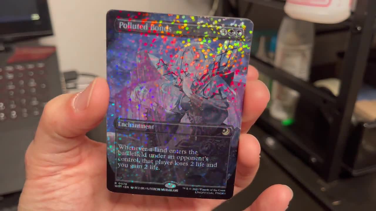 Confetti Foil Proxy Card - Polluted Bonds - Gloss Finish - Very