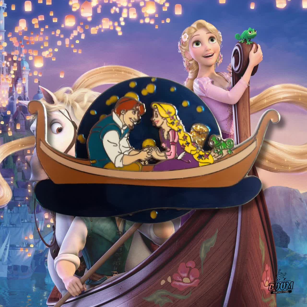 Rapunzel and Flynn Hard Enamel Pin on Pin Fantasy Pin -  Portugal