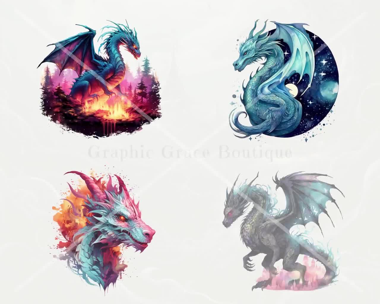 Magical Elements Plaque Set – Earth, Air, Fire, Water by Anne Stokes, image size:1280x1024