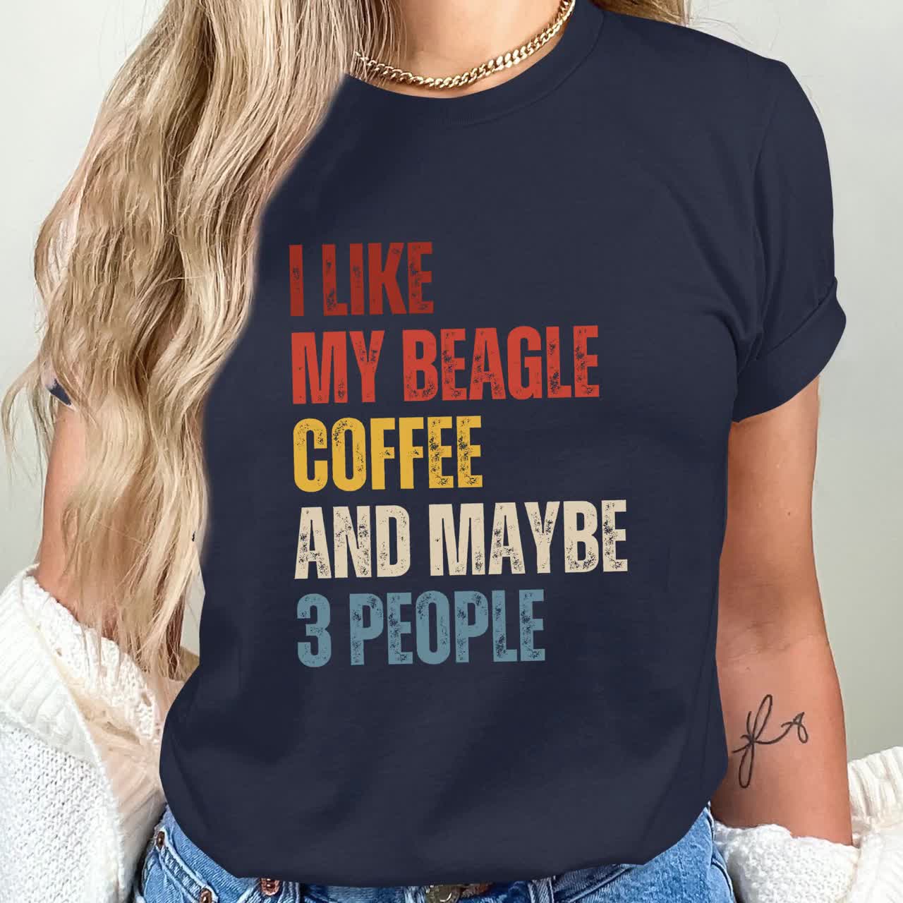 Dog Mom & Dad I Like Coffee My Dog & Maybe 3 People T-Shirt