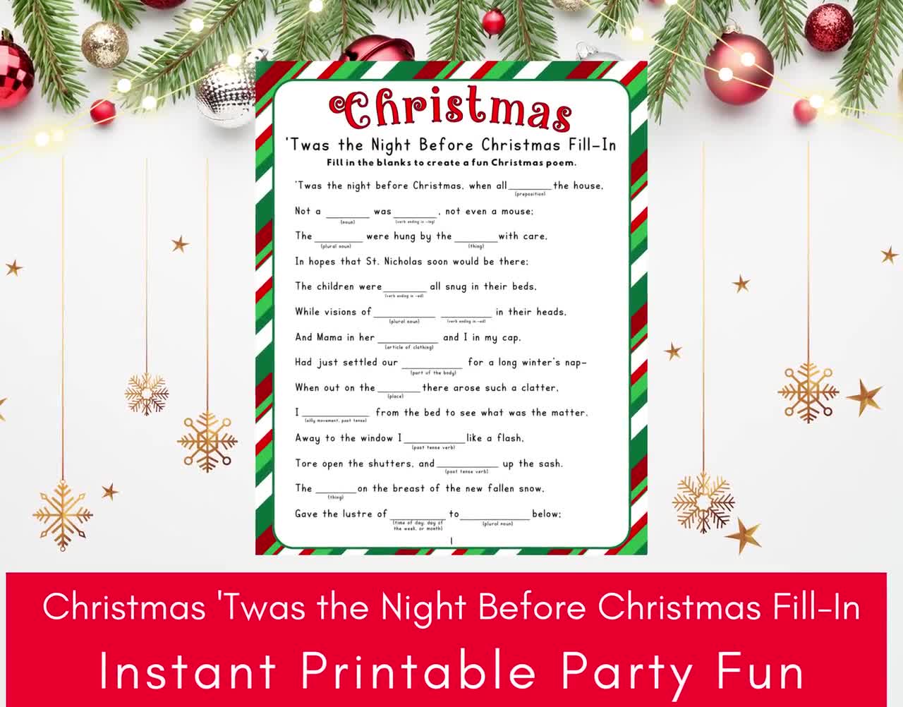 christmas-twas-the-night-before-christmas-fill-in-printable-holiday-funny-word-game-christmas-word-games-etsy