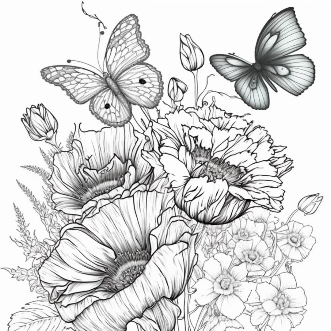 Easy Coloring Books for Adults Ser.: Large Print Adult Coloring Book of  Spring : An Easy and Simple Coloring Book for Adults of Spring with  Flowers, Butterflies, Country Scenes, Designs, and More
