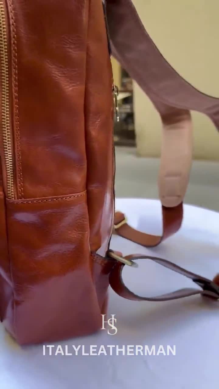 Estate casual leather backpack top