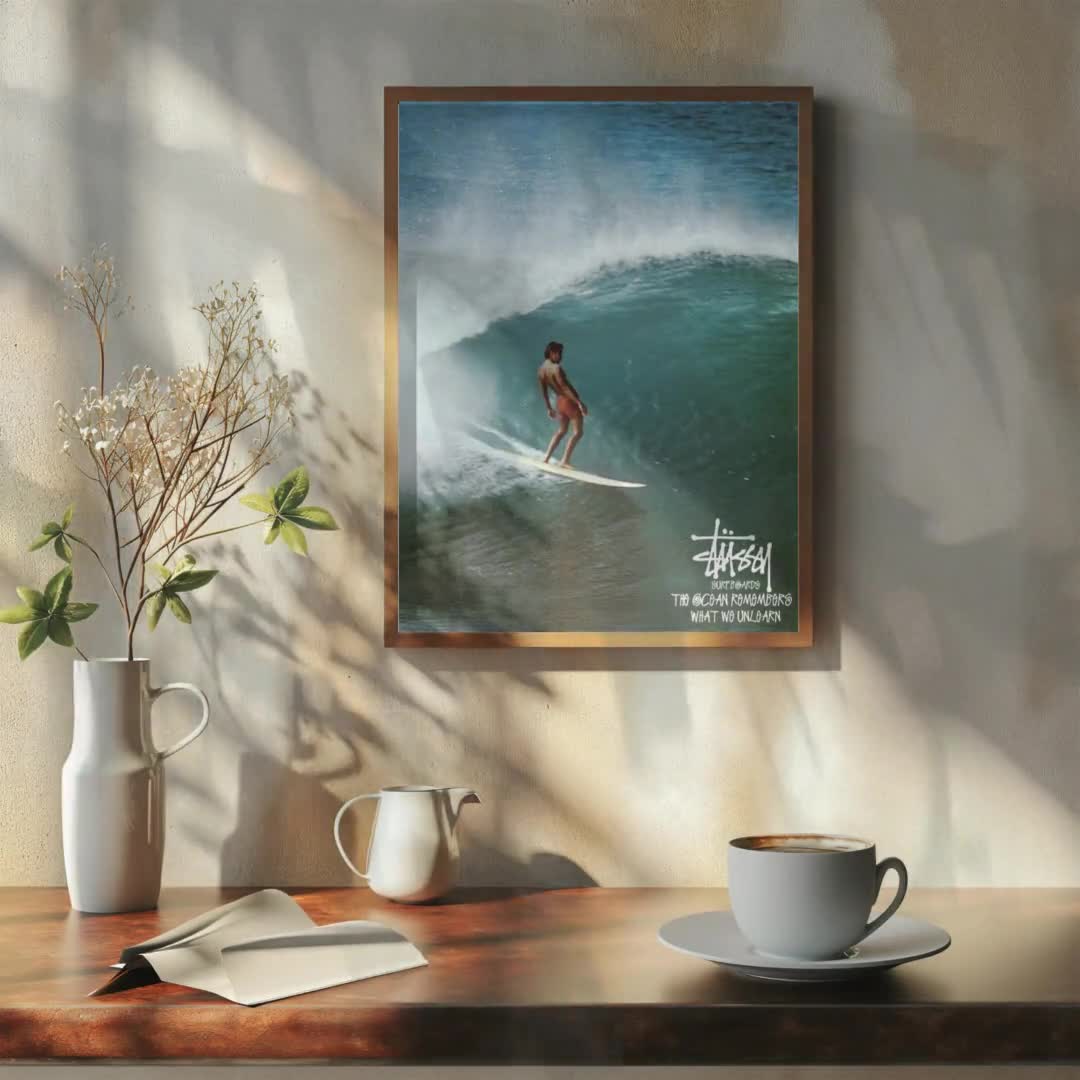 Stussy Surfing Poster 3:4 Ratio - Etsy