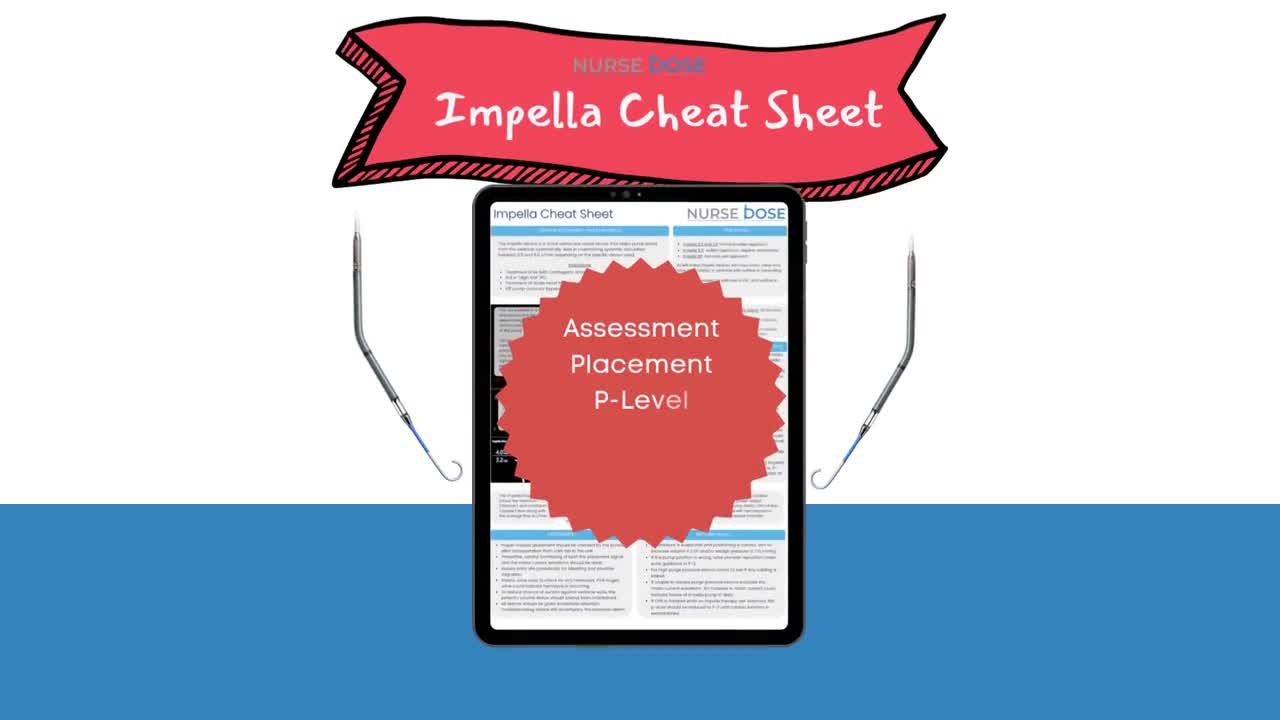 Printable Impella Cheat Sheet CVICU Nurse Cheat Sheet Nursing Notes Nursing  Student Study Guide -  Denmark