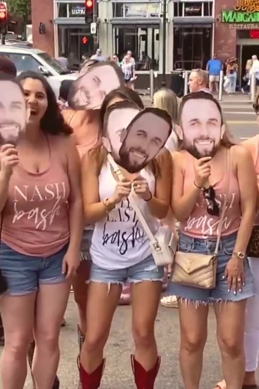 Face on A Stick Big Head Cutouts Big Head Graduation Birthday Sports Game Decorations Gag Gift Funny Decor Fat Head Marathon Sunkissed video poster