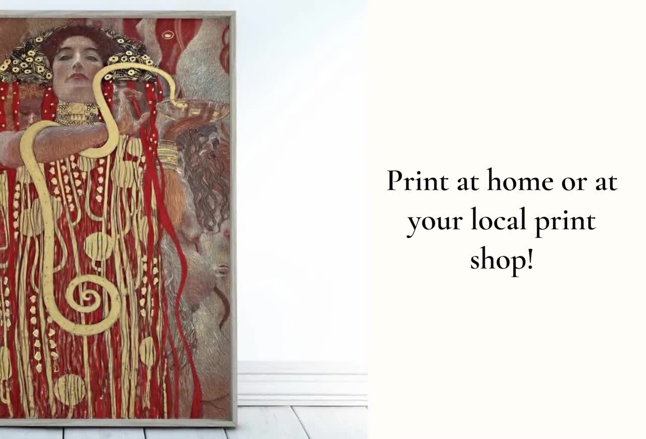 【大型】グスタフ クリムト ヒュギエイア 絵画 複製画 クリムト【ヒュギエイア】 - 手描き 絵画（油絵複製画）販売の