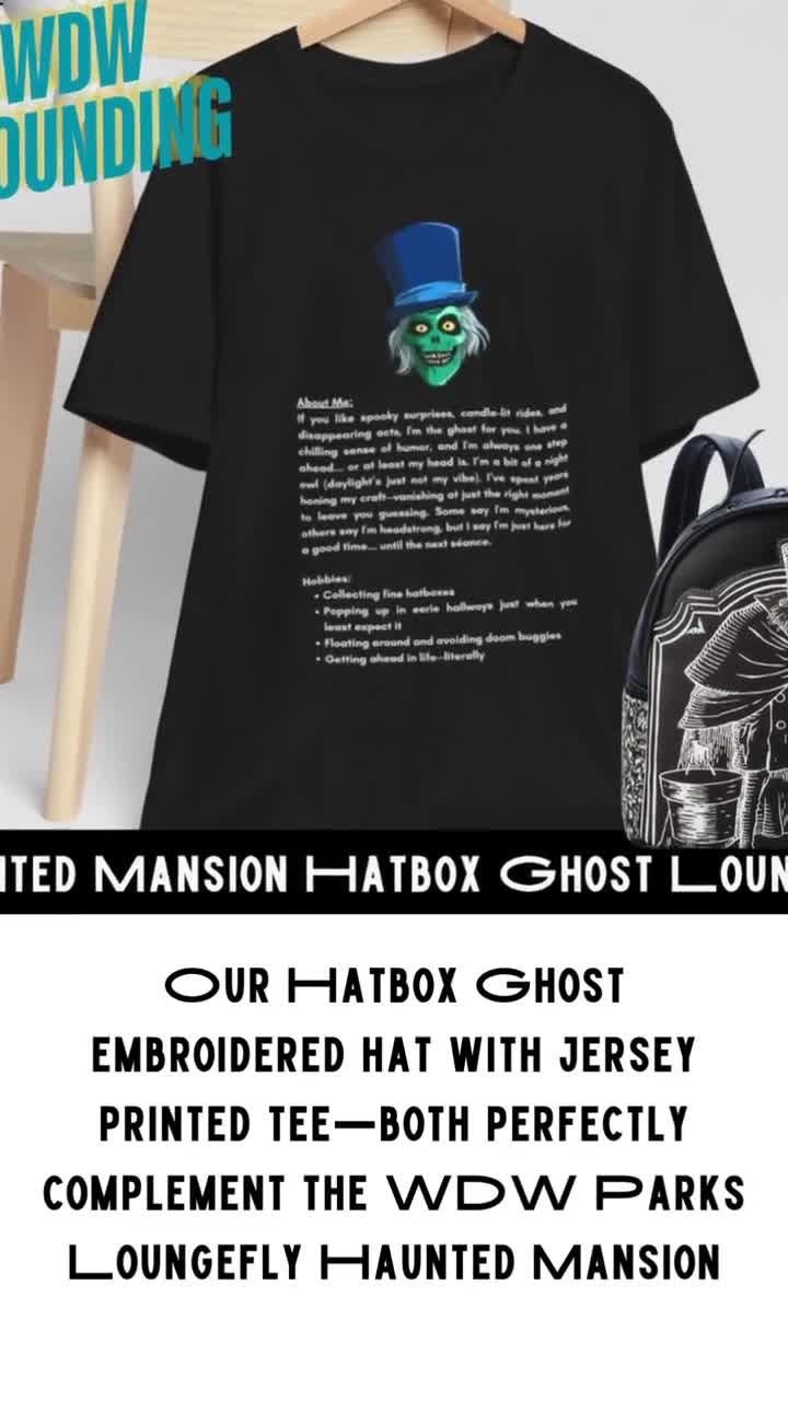 Haunted Mansion Hatbox Ghost Embroidered Hat Hatbox Ghost Edition Loungefly Haunted Mansion 2024