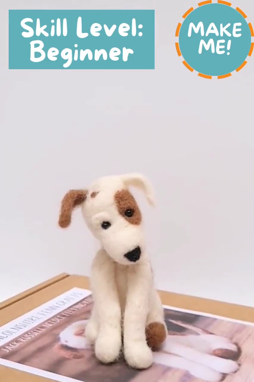 Jack Russell Needle Felting Kit