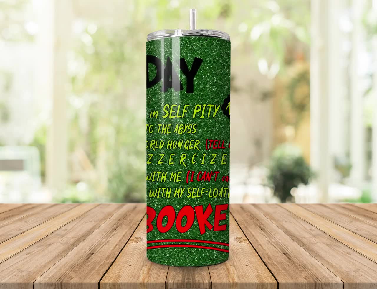 Grinch Tumbler, Christmas Grinch My Day is Booked Custom 20oz Skinny  Tumbler, the Grinch, Grinch Cup 