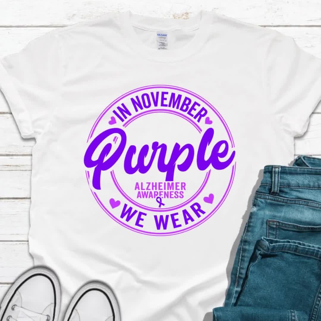 Camiseta Personalizada De Concienciación Sobre El Alzheimer, image size:1080x1080