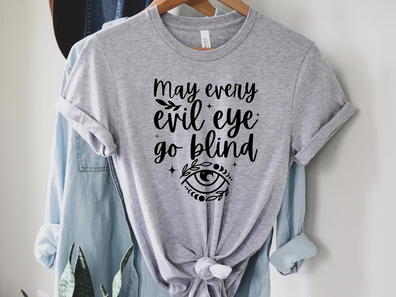 Evil Eye SVG, May Every Evil Eye Go Blind cut file for cricut, Greek evil eye design for shirts, evil eye clipart, png, dxf, eps video poster