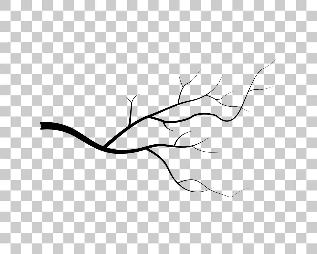 Tree branch clipart set, vector graphics, commercial use, digital images,  digital clip art, clipart commercial use, image size:1280x1024
