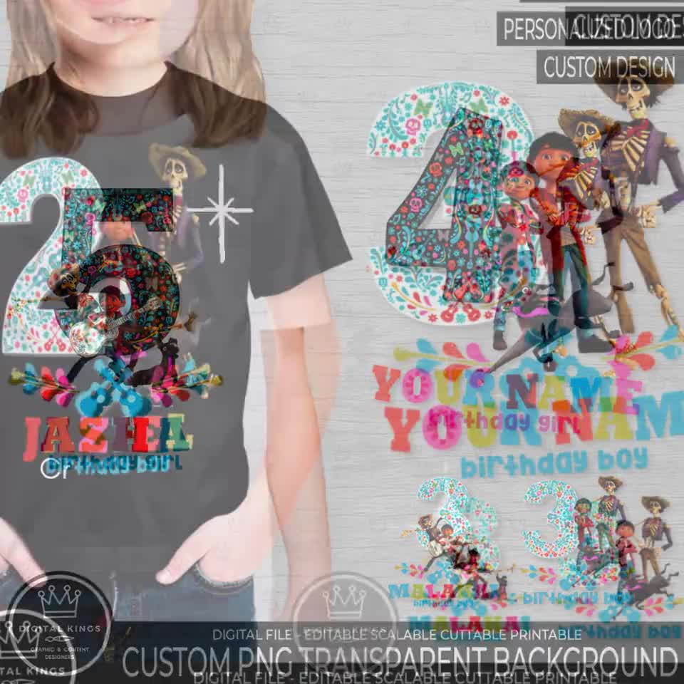 coco様　オーダー品 Personalized Coco Birthday Design PNG File. DIY T-shirt Your Name