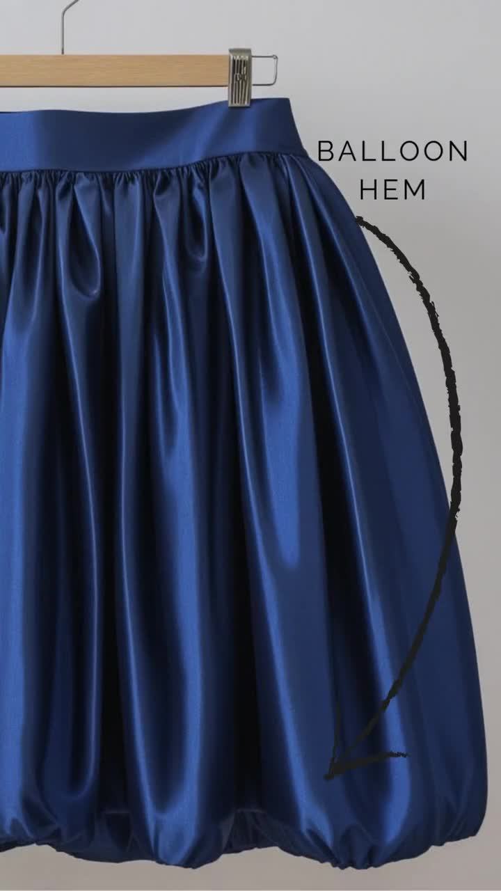 Balloon Skirt PDF Sewing Pattern | Bubble Hem Skirt Pattern