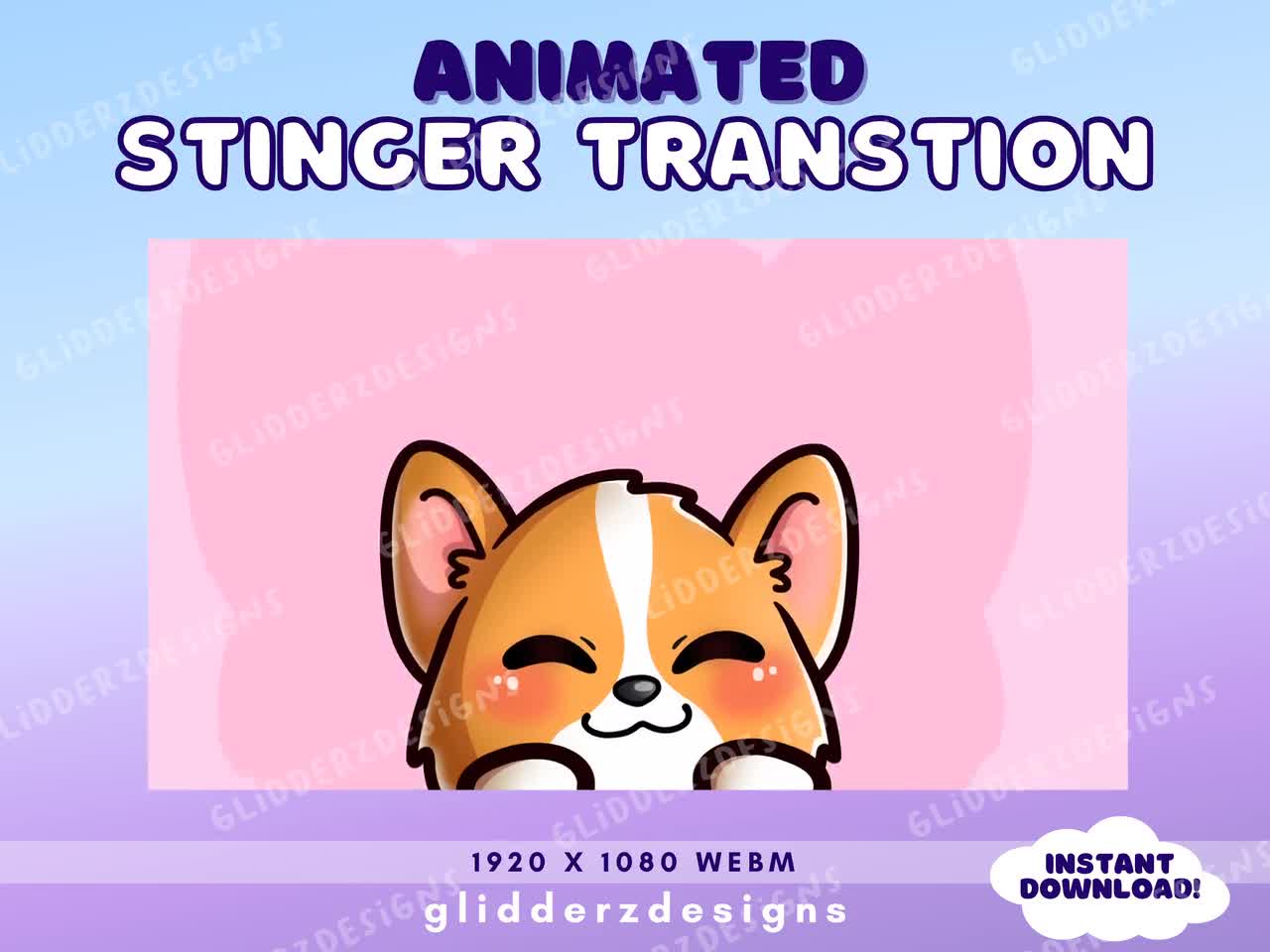 Corgi Dog Twitch Transition Dog Animated Stinger Transition Corgi Stinger  Transition for Twitch or Youtube Cute Corgi Transition - Etsy