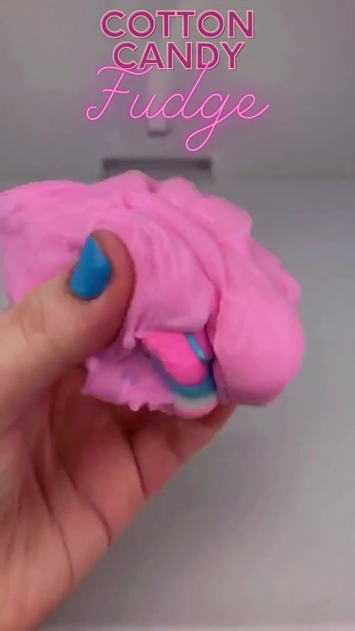 Fluffy Cloud SLIME ,2 Tone Strawberry Bear Fluff Slimes, ASMR, Famous Shop,  Gifts for Girls Boys Teens Friends Girlfriend, Valentines Day 