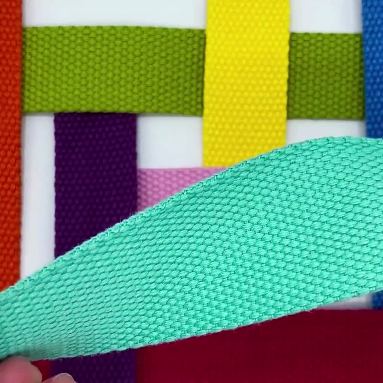 1 Inch Wide Cotton Webbing 25mm Colored Webbing by the Yard 