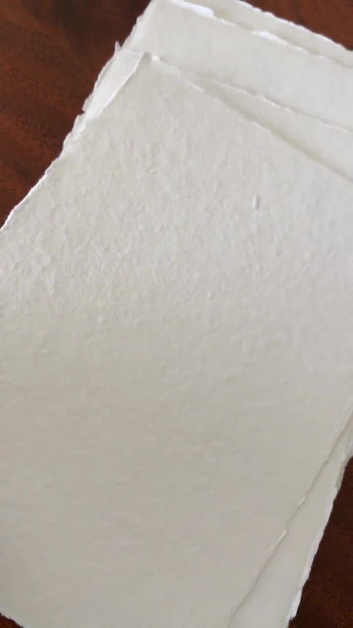 “Neutral ML Art” Handmade Cotton Rag Paper
