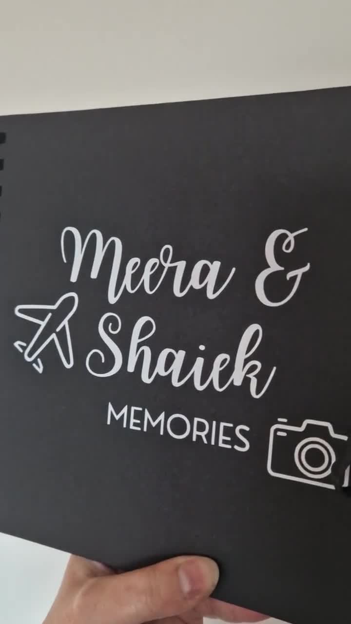 Álbum de fotos de recortes personalizado para parejas amigos 8x8 con caja  de regalo opcional -  España