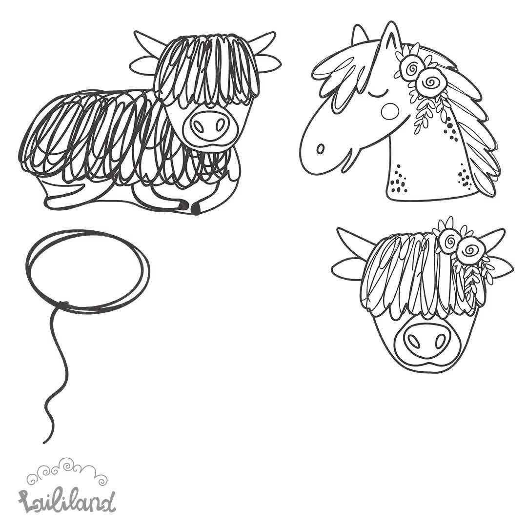 western clip art black and white