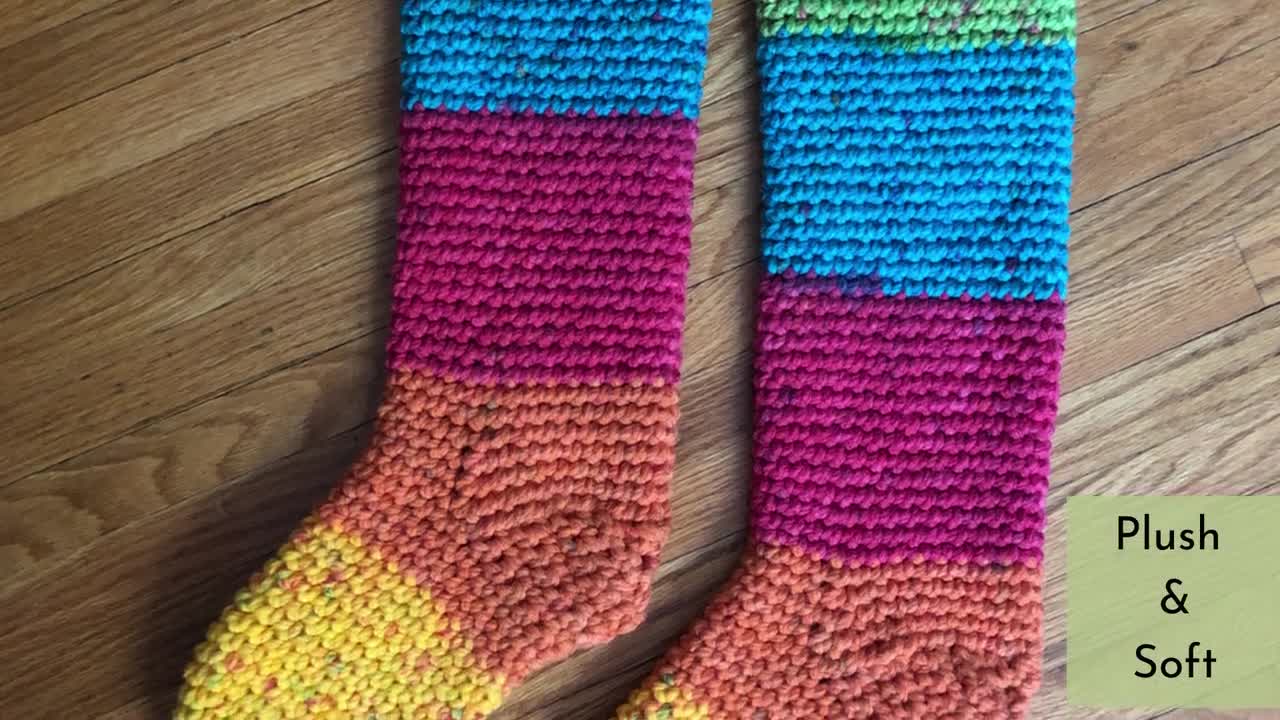 Slipper Socks With Woolen Soles, Knitted Slippers, Women's