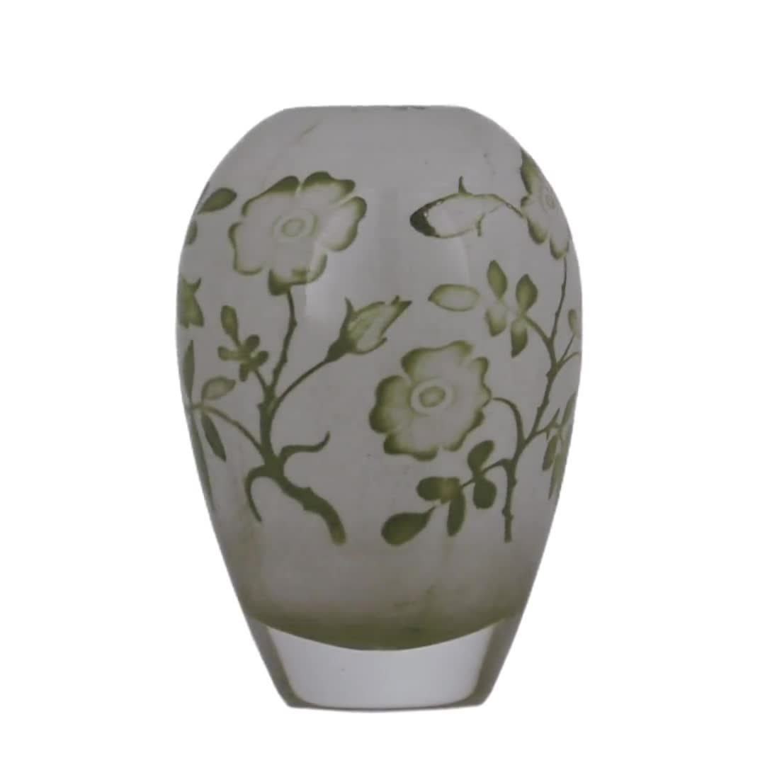 KOSTA BODA Glass Olle Brozen Sweden Floating FLOWERS ガラス花瓶