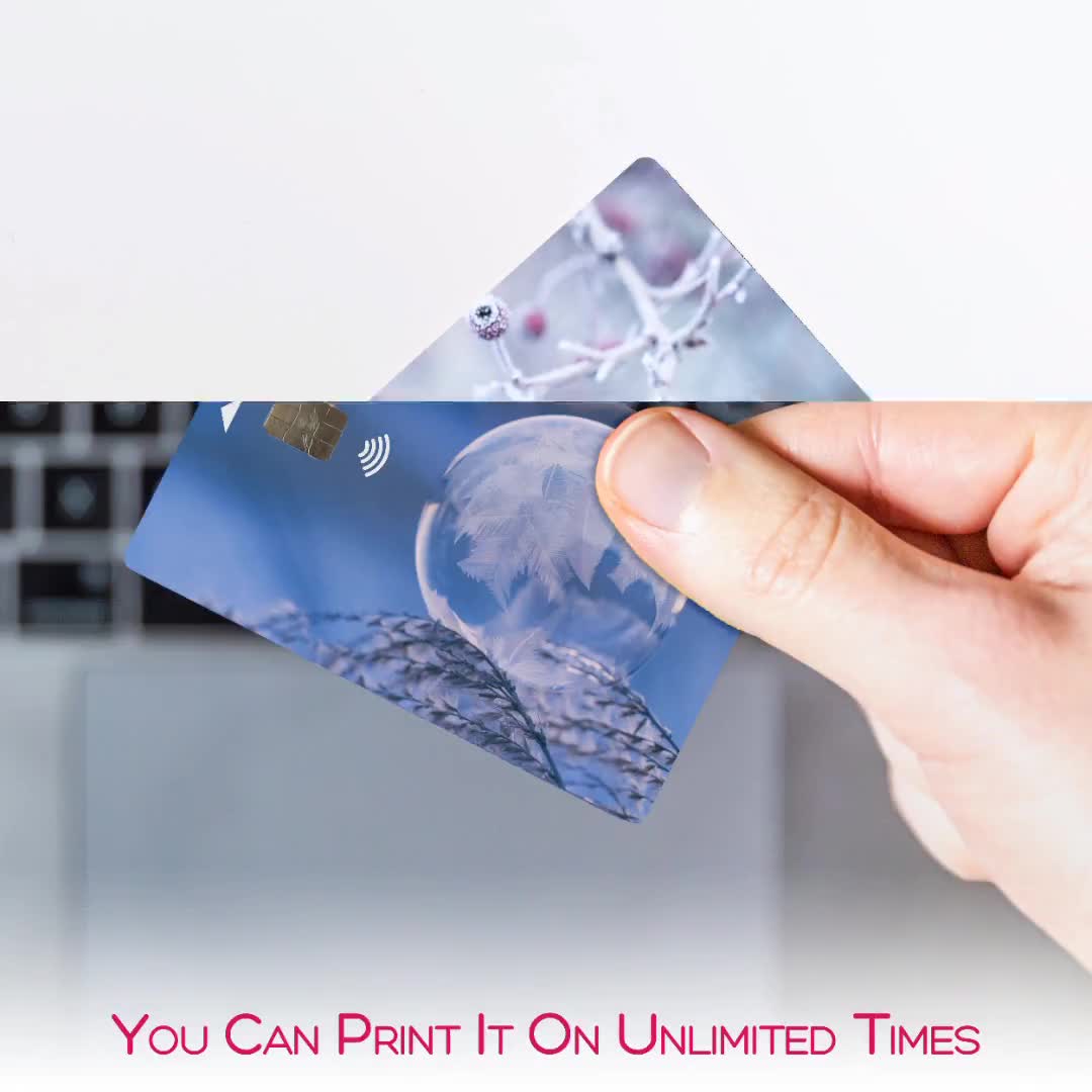 Credit Card Skins Winter Stickers in 5 Multi-color Debit Card -  in  2023