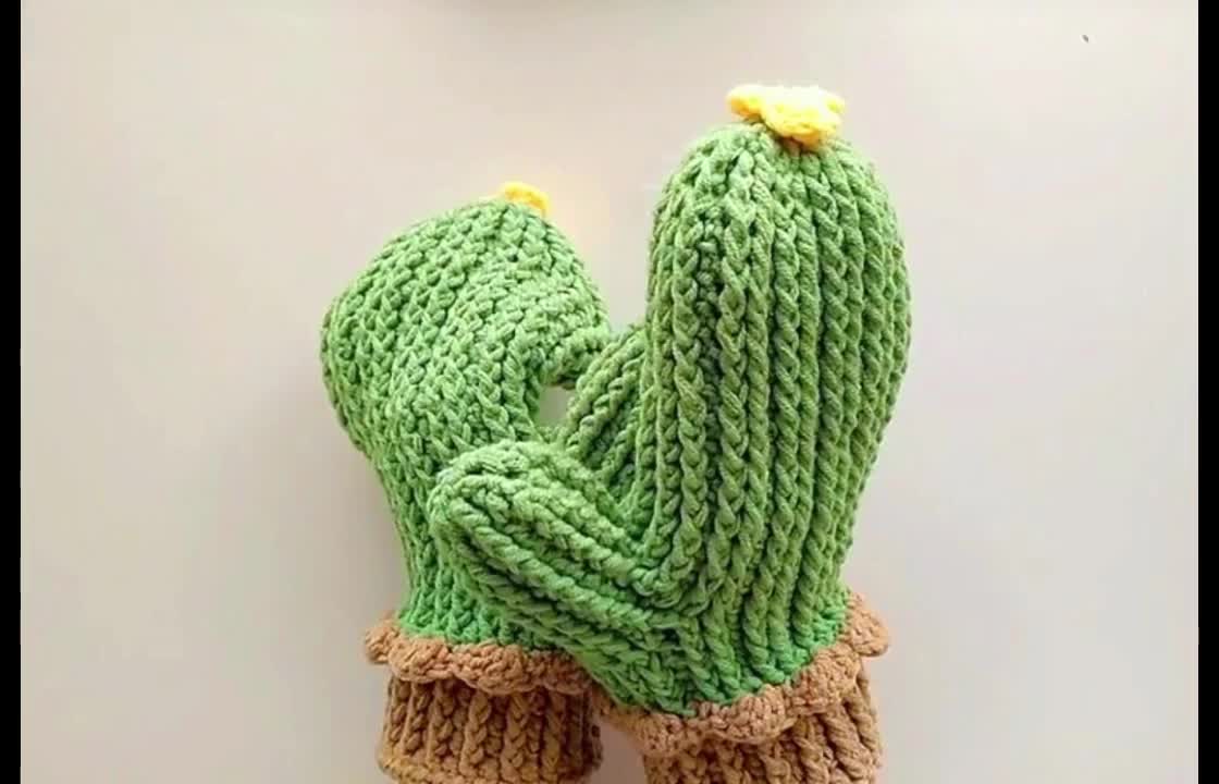 Adorable Cactus Gloves Crochet Pattern  DIY Artisan Project
