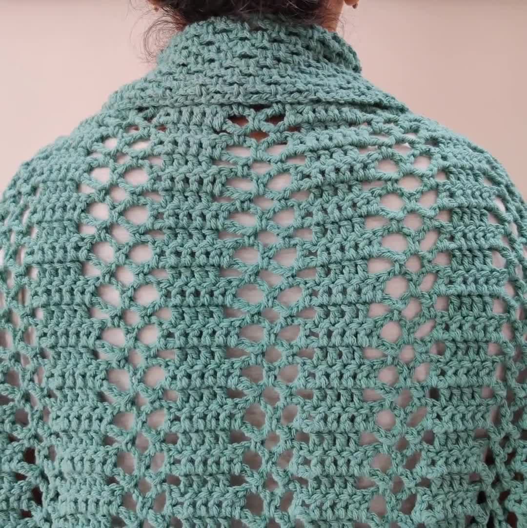 Crochet Pattern // Granny Square Cardigan Cocoon Shrug Sweater