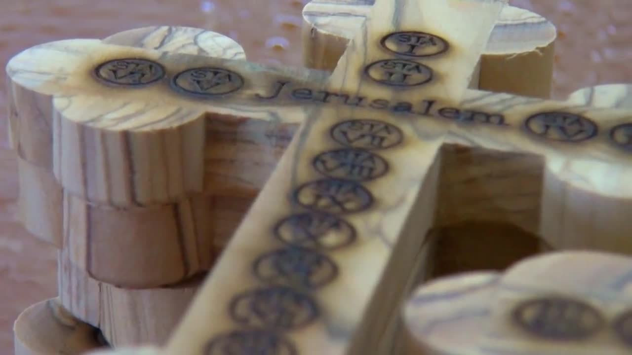 Croce In Legno D'ulivo Da Betlemme, Croce In Legno Italia - Foto 11