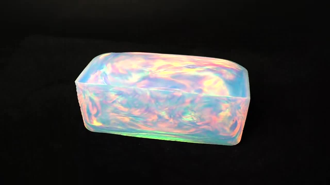 クリスタルブルーオパレックスネビュラオパール原石｜オーロラ模造品