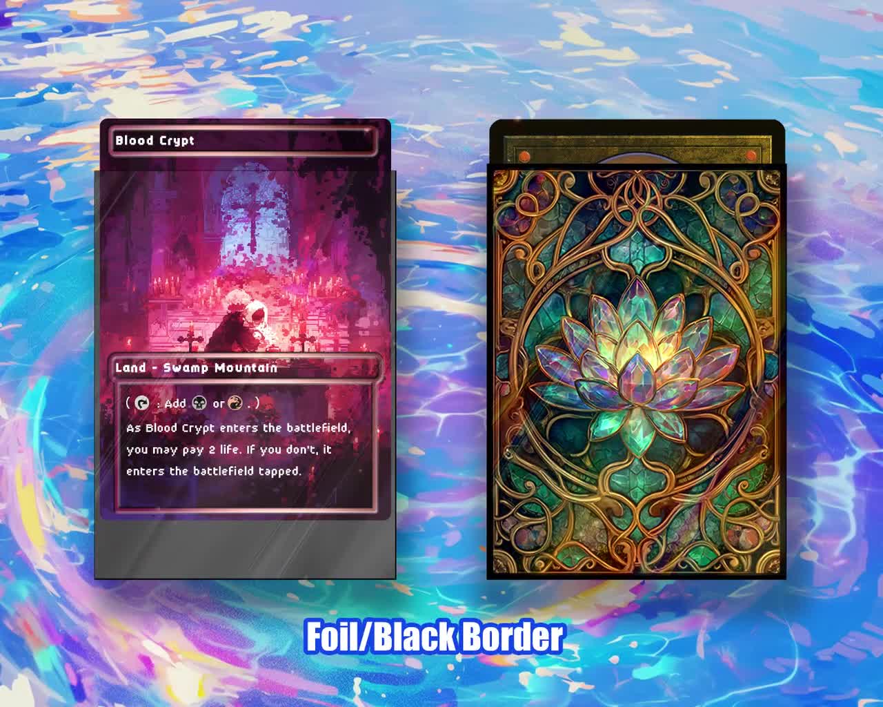 60 Black Lotus Matte Sleeves For MTG Cards - Glossy Finish, Anime Theme, Protects Your Deck 9 thumbnail image