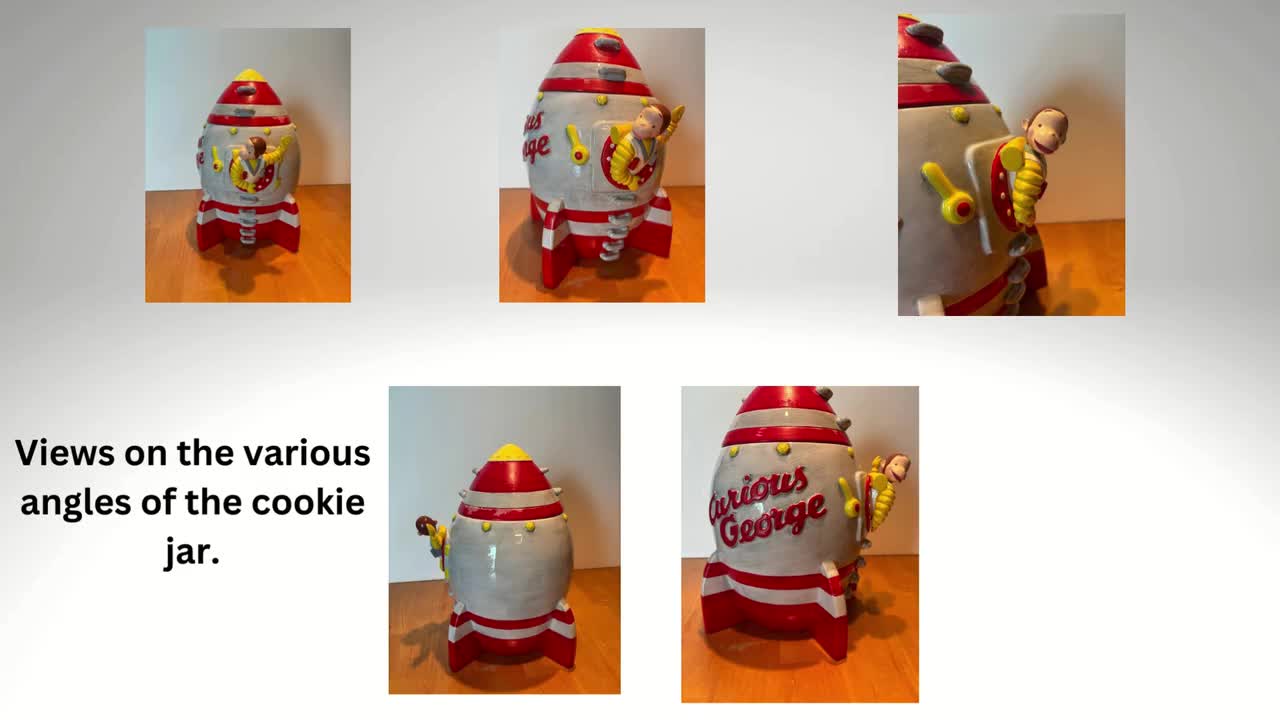 Curious george cookie high quality jar vintage 1998