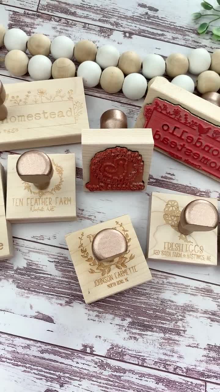 Sello personalizado para cartón de huevos - Logotipo personalizado - Huevos frescos - Gallinas de traspatio video poster