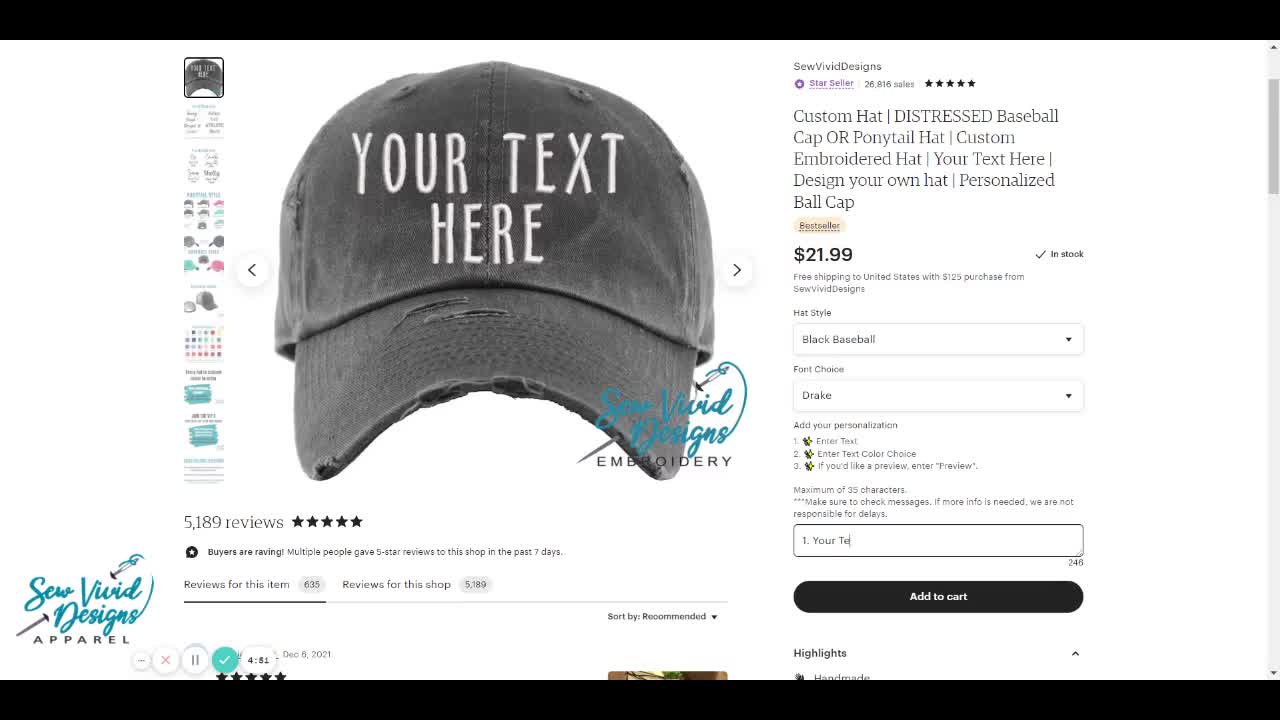 Custom Hat | Custom Embroidered Flexfit Hat | Fitted Hat with Your Text  Here | Design Your Own Hat | Personalized Ball Cap | Fitted Hats