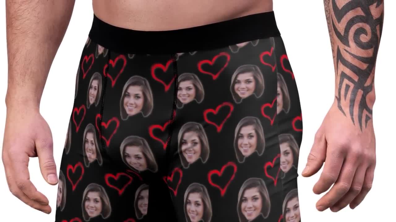 Custom Boxers With Face, Personalized Face Photo Underwear for Him, Face on Men's  Underwear, Customized Boxer Briefs, Valentine's Day Boxers -  Canada