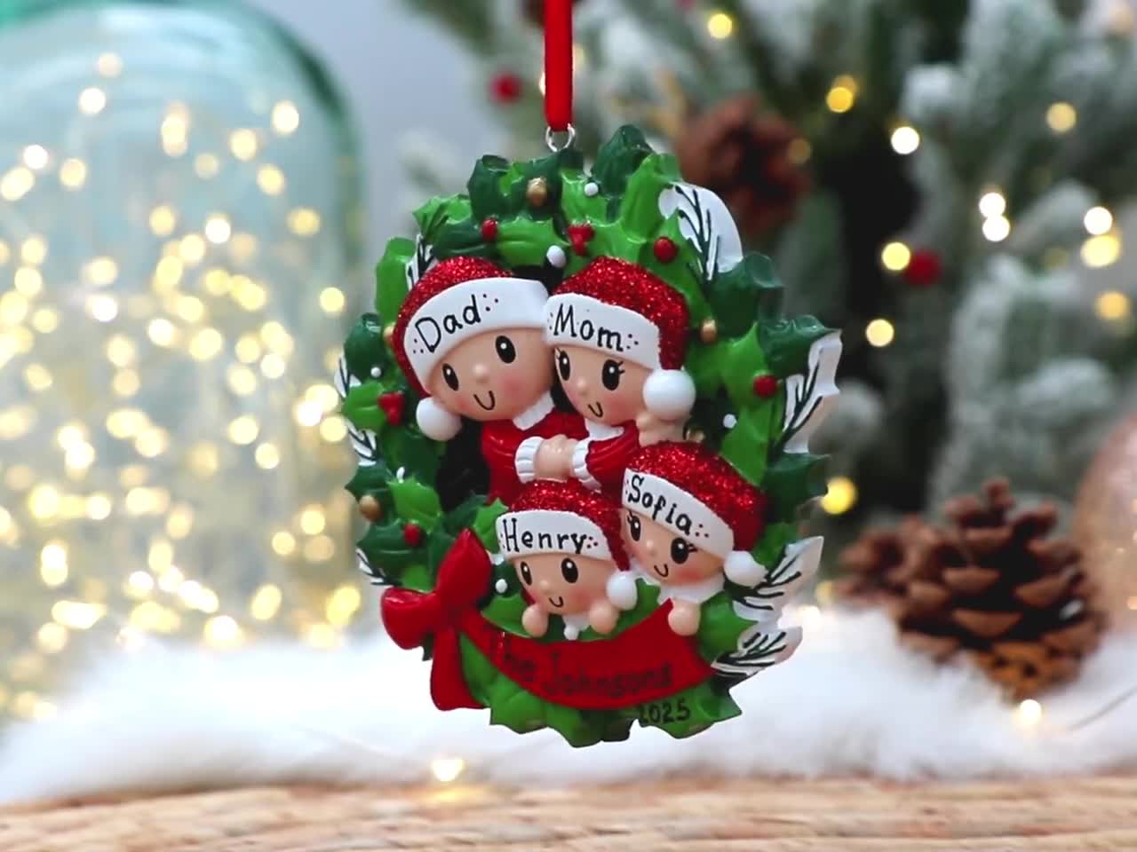 Aunt オーナメント 2025、叔母へのお知らせ、叔母への昇進、クリスマスデコレーション用セラミックオーナメント、 TEEZWONDER Aunt Gift for Women - セラミッククリスマスオーナメント 2025 ツリーデコレーション