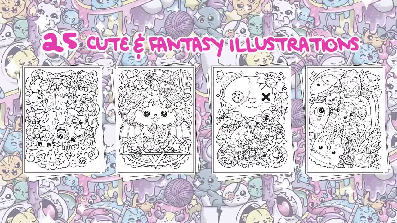  Witchy Aesthetic Coloring Book for Teens & Adults: Kawaii Witch  Craft Pastel Goth Coloring Book for Adults Preppy Witchy Stuff - Color Boho  Crystals  Cute Creepy Vibes (Color your Aesthetic!)