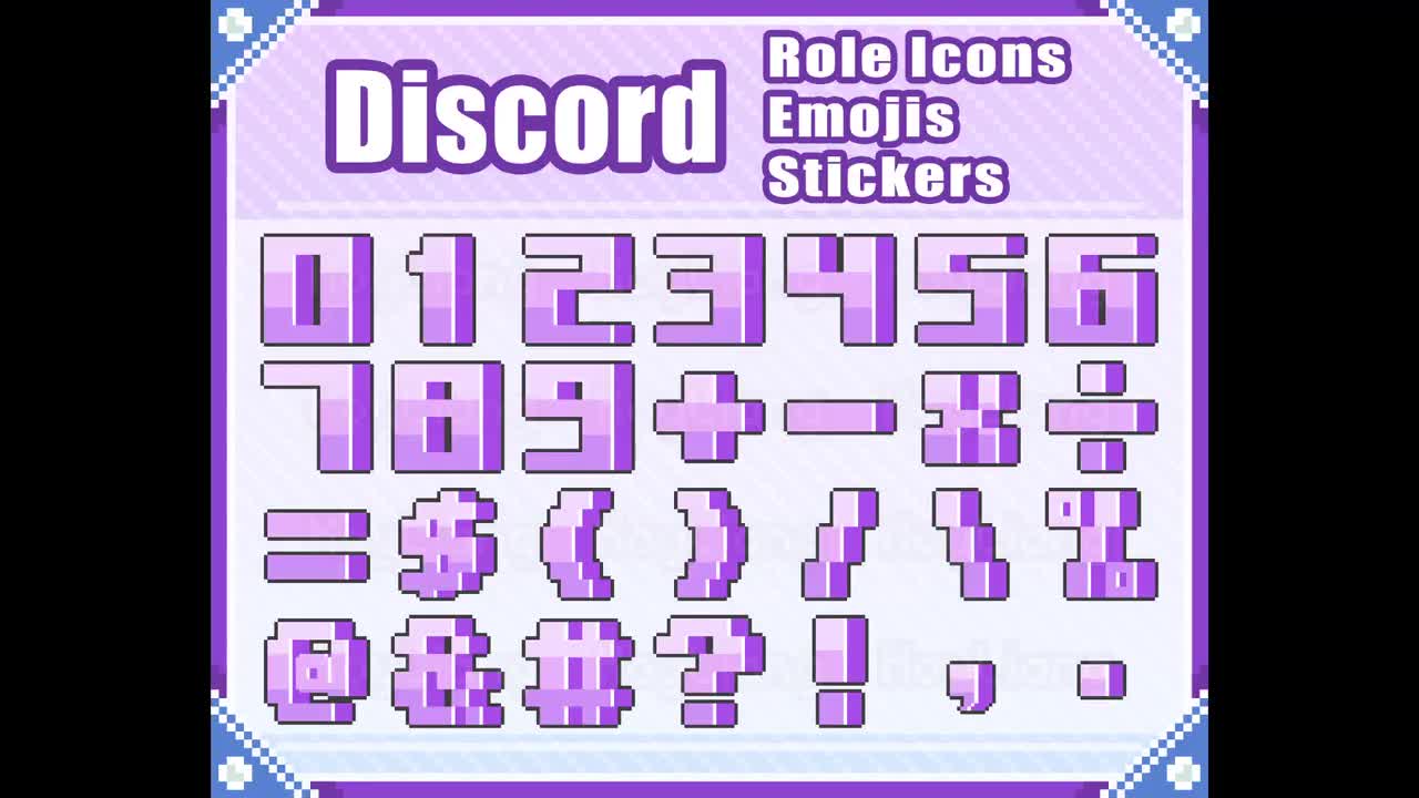 Cute Ghost Discord Role Icons 8-bit Pixel Emojis and Emotes 