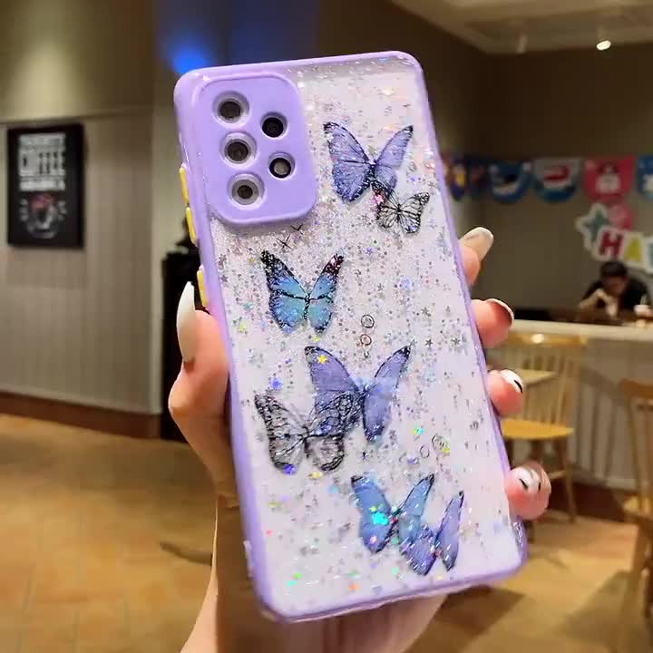 For Samsung Galaxy S22 Ultra S22 SHOCKPROOF Cute Butterfly Stand Girl Case  Cover