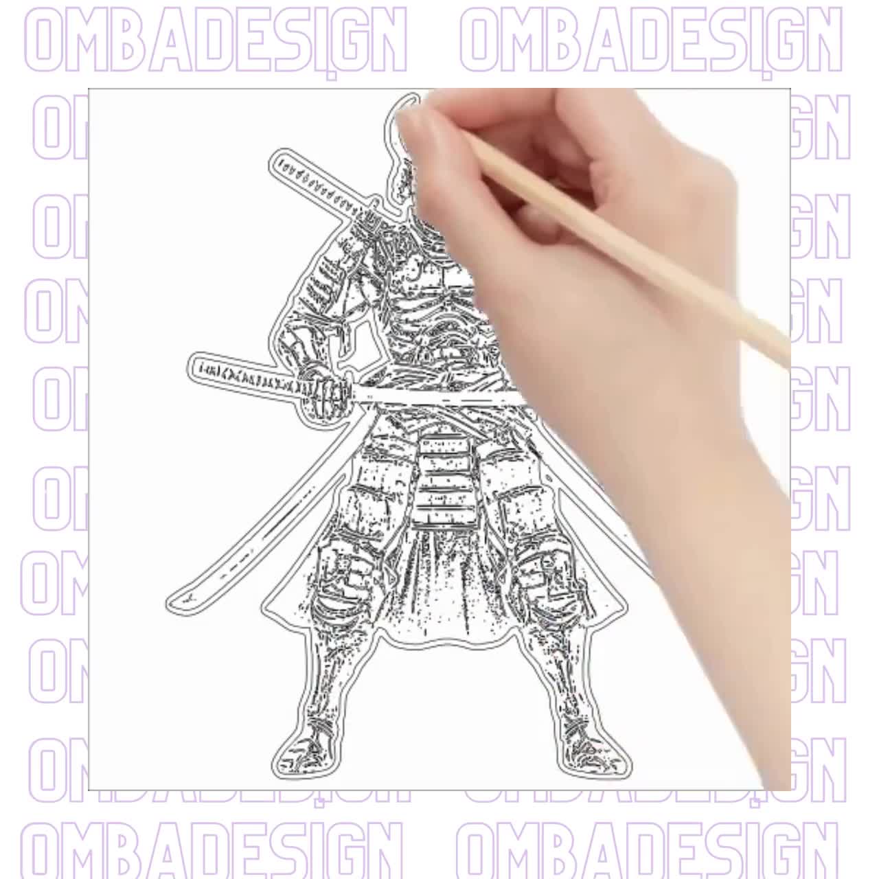 Samurai Skeleton Warrior Shirt Design: Digital Print (PNG) - Etsy