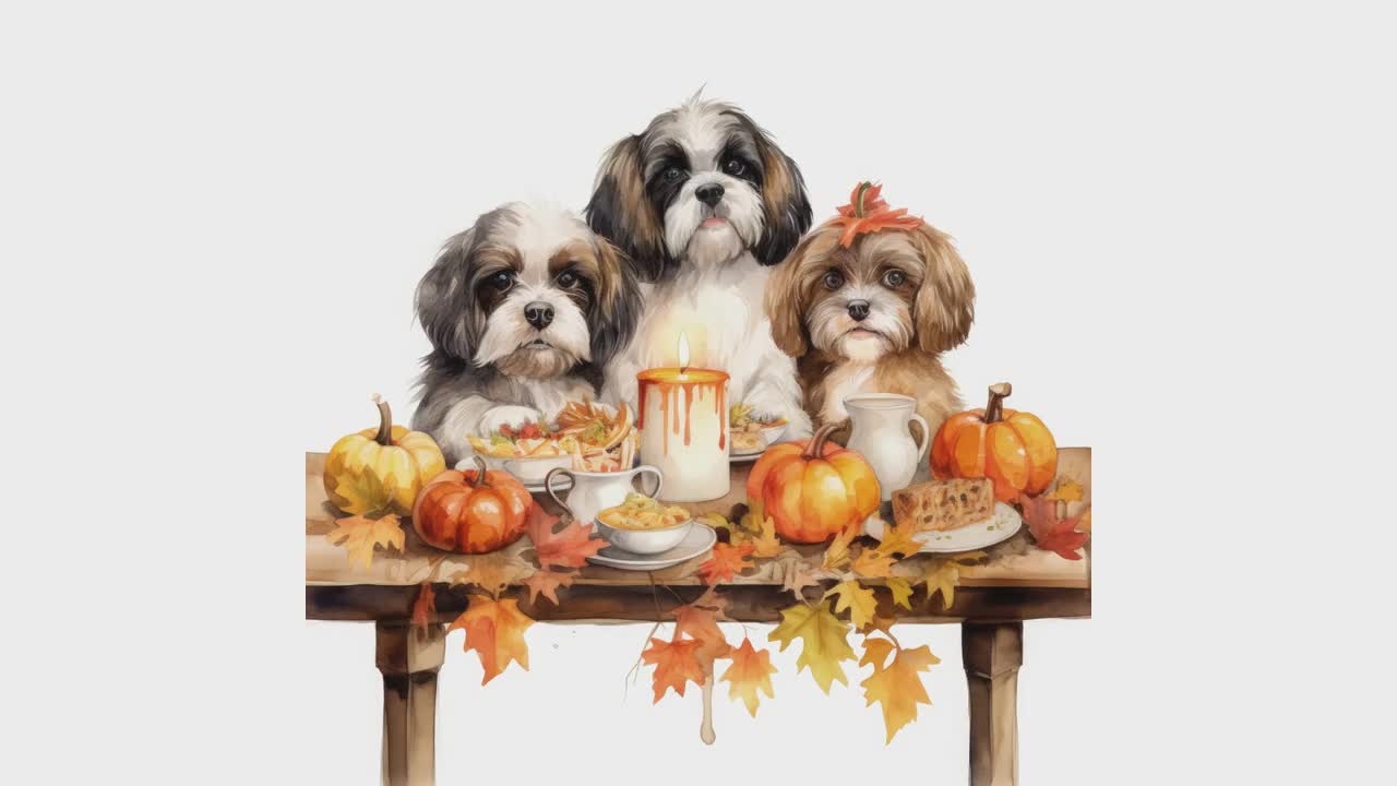 plantilla de calabaza shih tzu