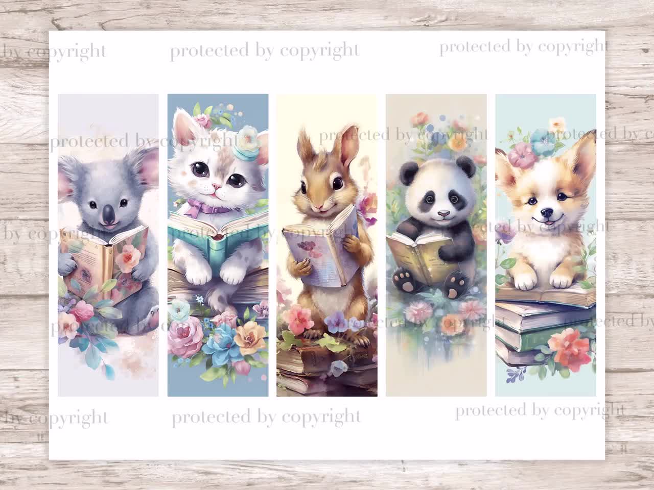 Sublimation Bookmarks with Adorable Animals