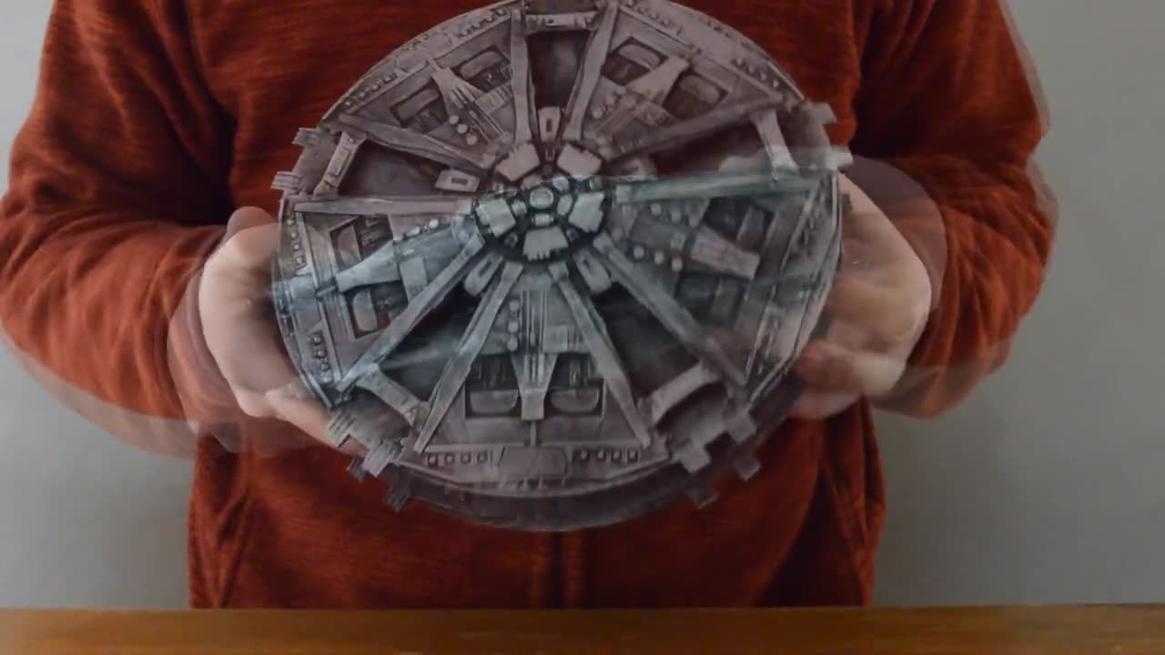 Original 1978 Battlestar Galactica Cylon Base Star Ship